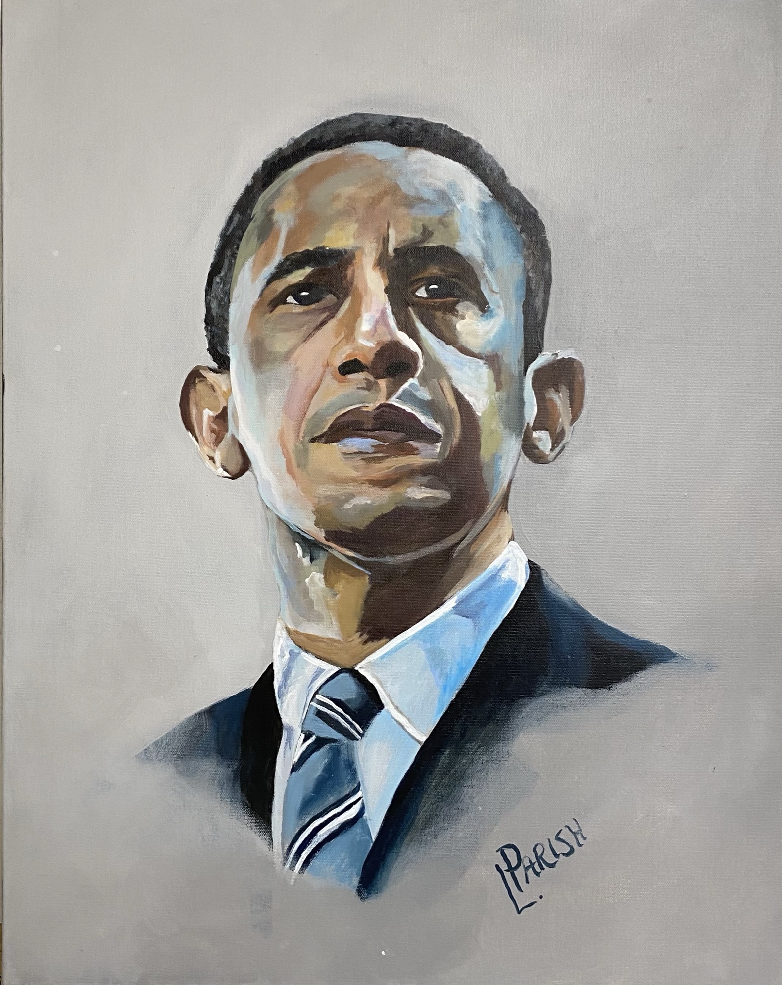 “Obama” - (c)2023 Lauren Parish Art