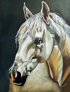 “White Horse” - (c)2023 Lauren Parish Art