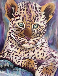 “Iddy Bit’s Leopard” - (c)2026 Lauren Parish Art